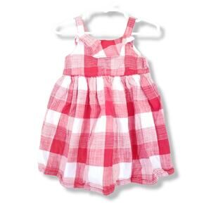 Gymboree 18-24m Star Spangled Summer Red Plaid Dress